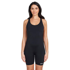 ZOGGS BLACK WOMENS COTTESLOE LEGSUIT E+