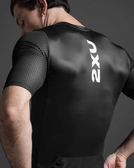 2XU AERO HEX SLEEVED TRI TOP